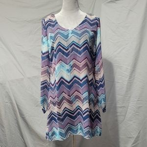 Boho Lots of Love 70s Chevron Speechless Dress